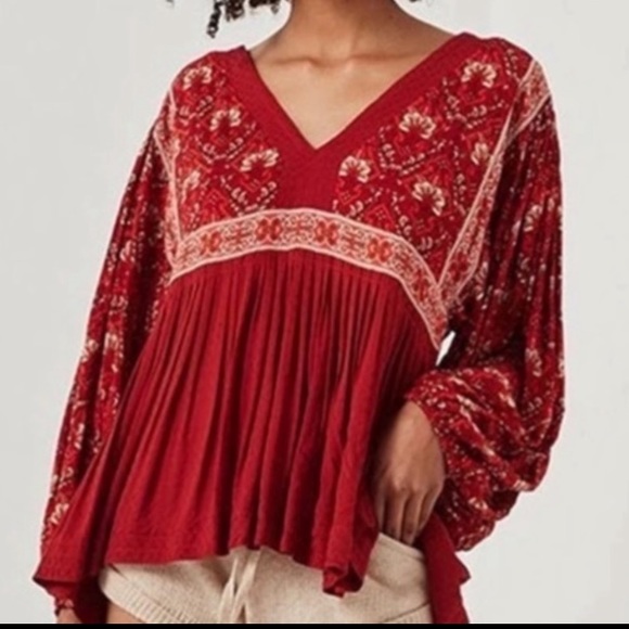 💕Sale💕Lyla Lantern Sleeve Blouse - Picture 2 of 12